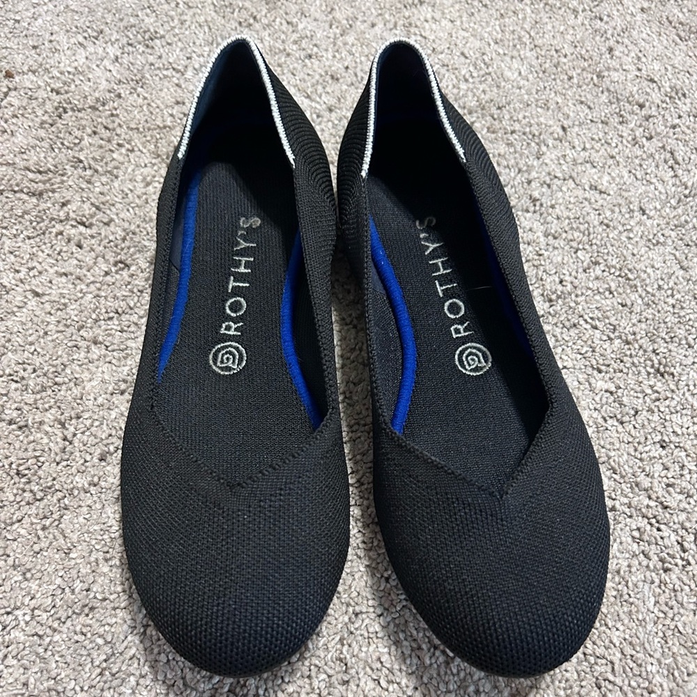 WOMEN’S BLACK ROTHYS 8.5 LIKE NEW